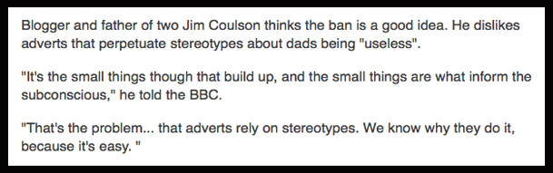 Gender Stereotypes in Advertising - BBC News Screenshot